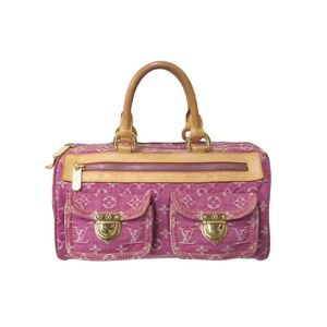 Louis Vuitton Neo Speedy Handbag Monogram Denim Pink